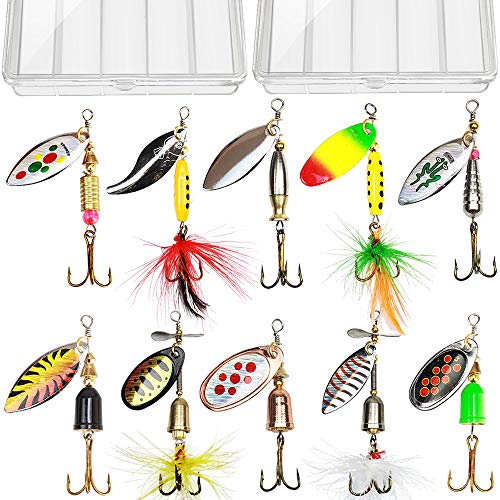 Spinnerbait Fishing Lure Kit with Tackle Boxes Spinnerbait Fishing Lure Kit with Tackle Boxes